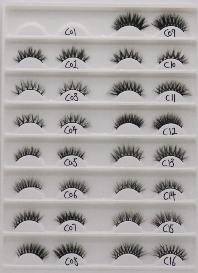 Half-Eyelashes Style Real Mink False Eyelashes Natural Handmade False Lashes