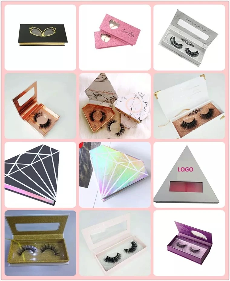 Customized Packaging and Logo Printing 3D Falsies Mink Half Strip Eyelashes