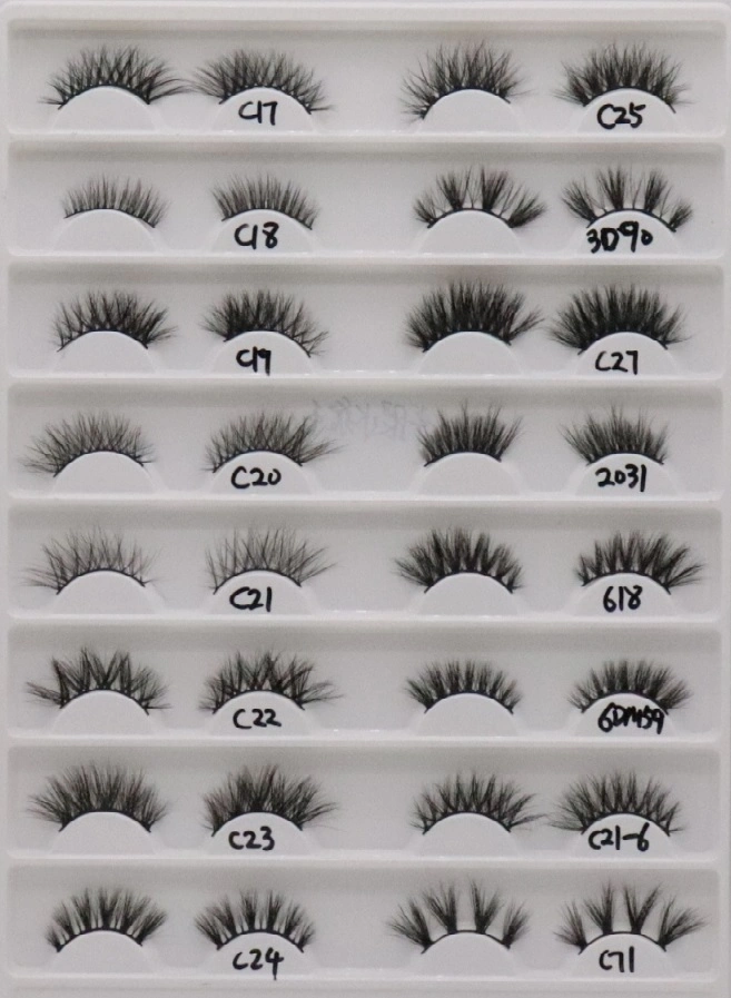 Half-Eyelashes Style Real Mink False Eyelashes Natural Handmade False Lashes