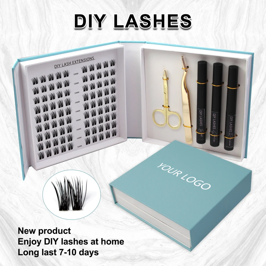 Wholesale 18mm Mink False Eyelashes Cluster Kit